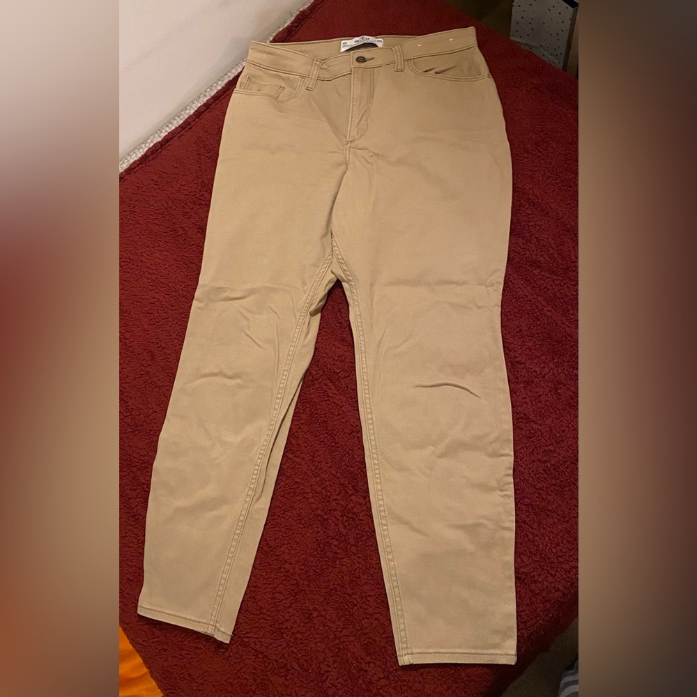 Curvy high-rise super skinny khakis